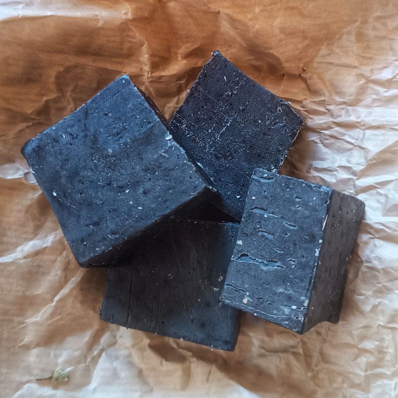 Kalliope's - Detox Organic Greek Olive Oil Soap with Activated Charcoal & Oregano - Sample 15gr