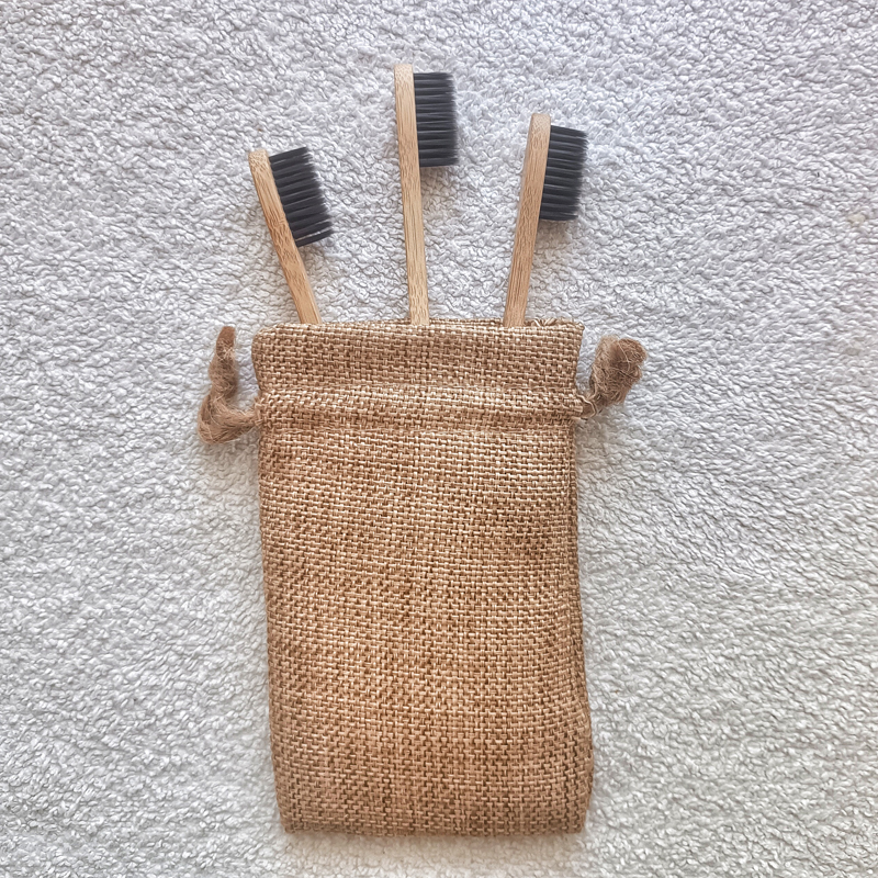 Bamboo Toothbrush for Adults - Black, Soft Bristles