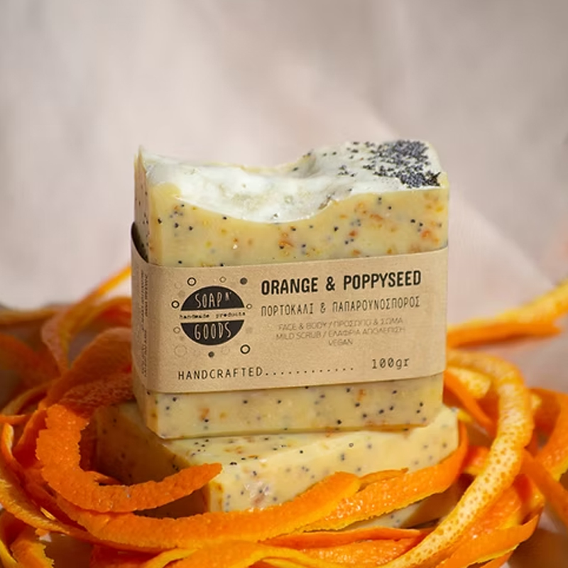 Orange & Poppyseed Scrub Soap 55gr 