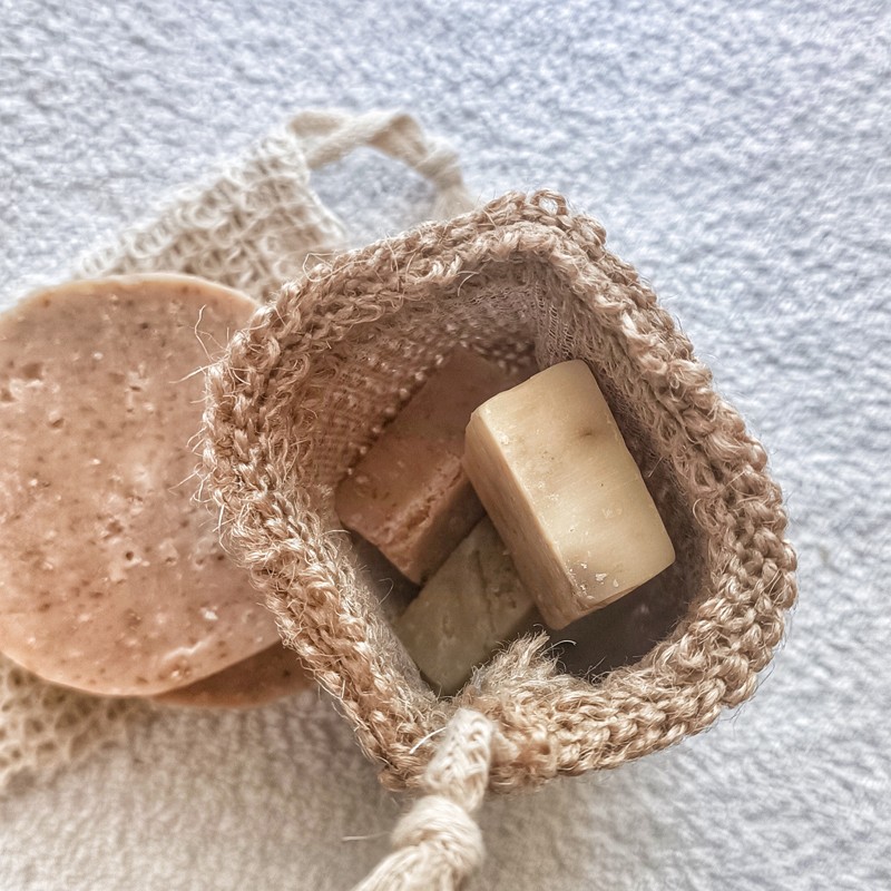 Sisal & Jute Soap Bag 