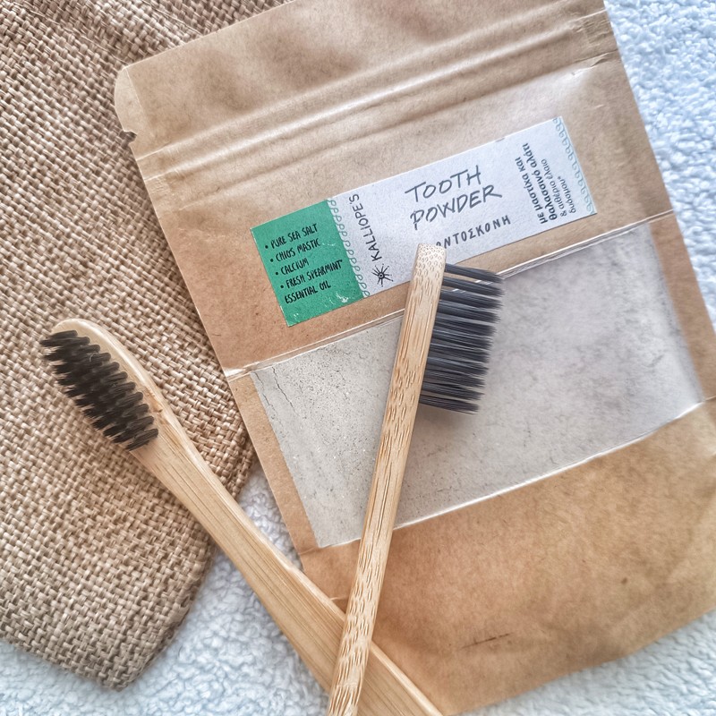 Bamboo Toothbrush for Adults - Black, Soft Bristles