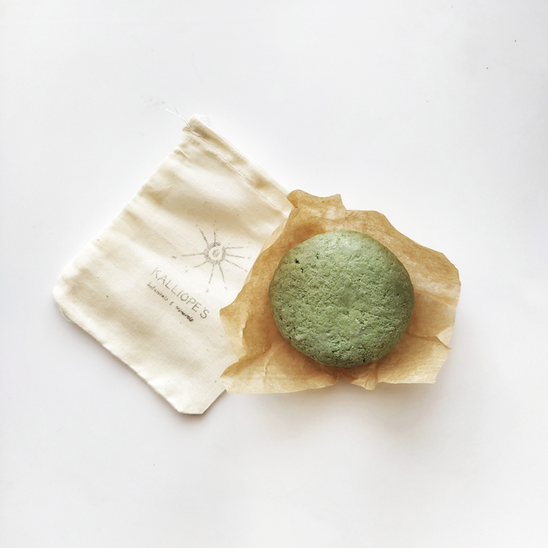 Organic Shampoo Bar Green - Fights dandruff, dry scalp and hair loss