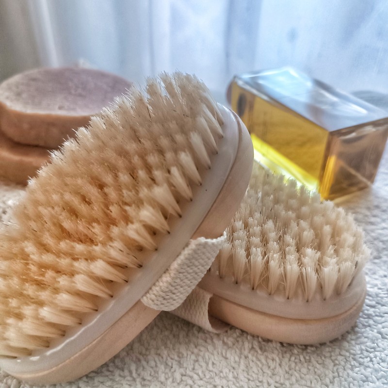 Wooden Body Brush - Cleansing and Exfoliation