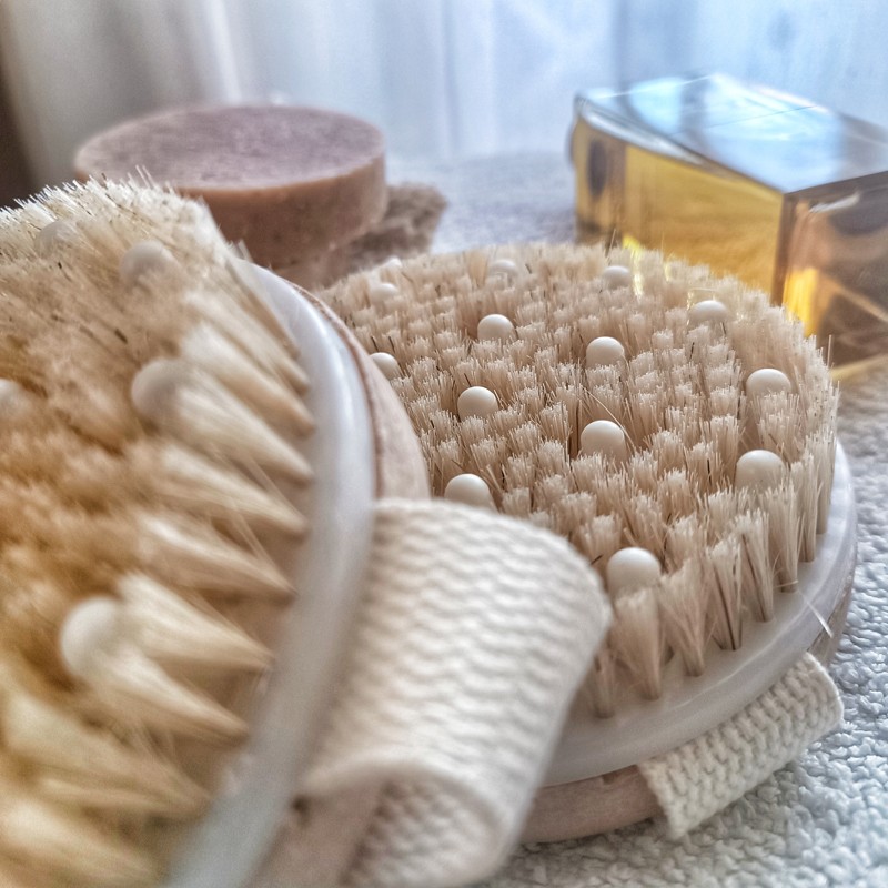 Wooden Body Brush - Massage and Anti-Cellulite