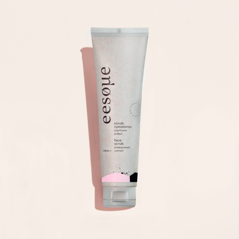 Face scrub with pomegranate extract