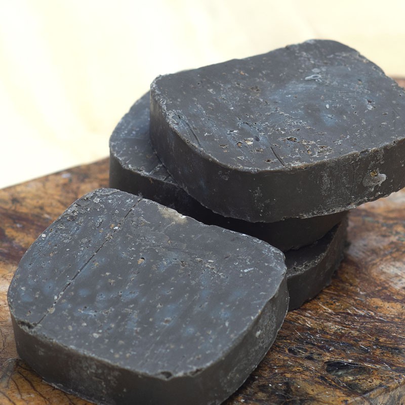 Kalliope's - Detox Organic Greek Olive Oil Soap with Activated Charcoal & Oregano - Sample 15gr
