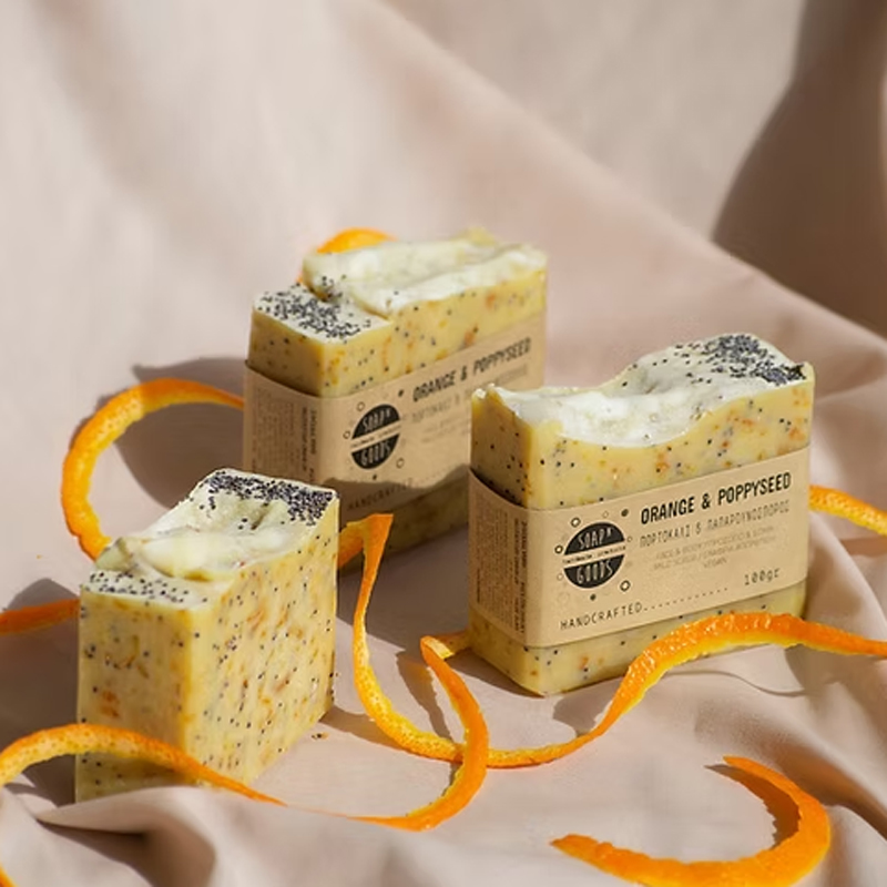 Orange & Poppyseed Scrub Soap 55gr 
