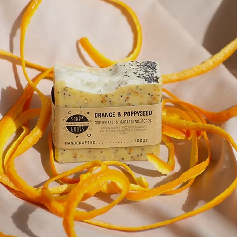 Orange & Poppyseed Scrub Soap 55gr 