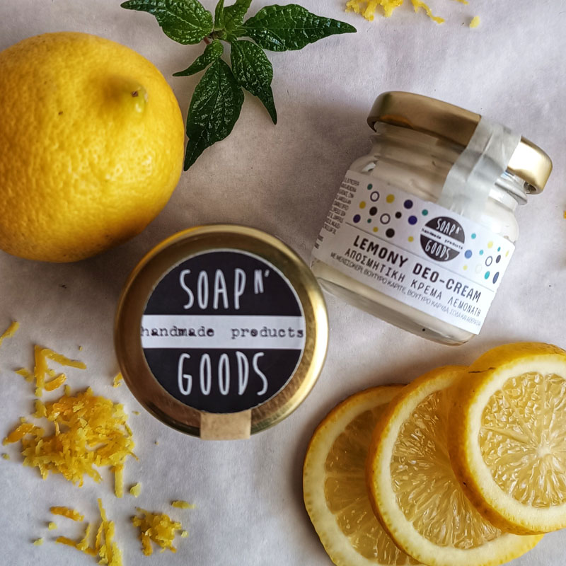 Natural Deodorant Cream - Lemony