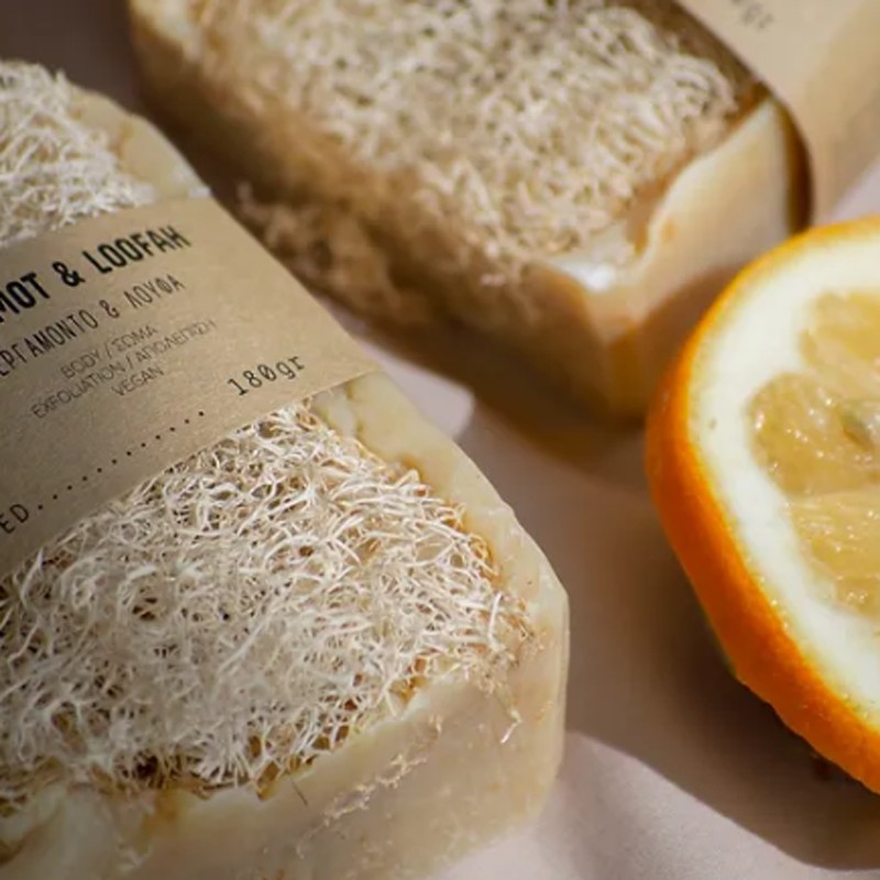 Scrub Soap Bergamot & Loofah