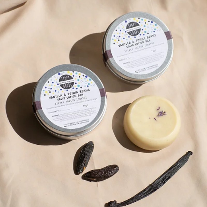 Vanilla & Tonka Beans Solid Lotion Bar_20gr