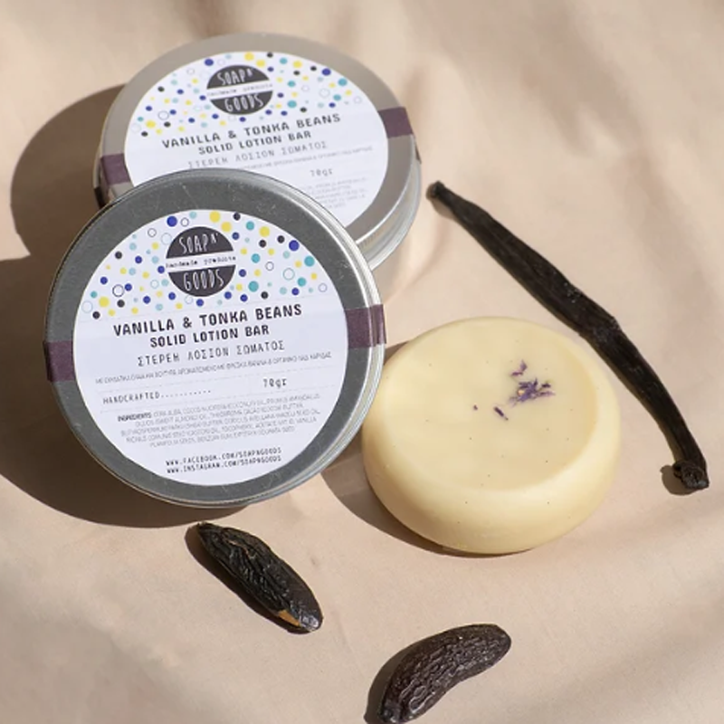 Soap n' Goods - Vanilla & Tonka Beans Solid Lotion Bar - Sample 8gr