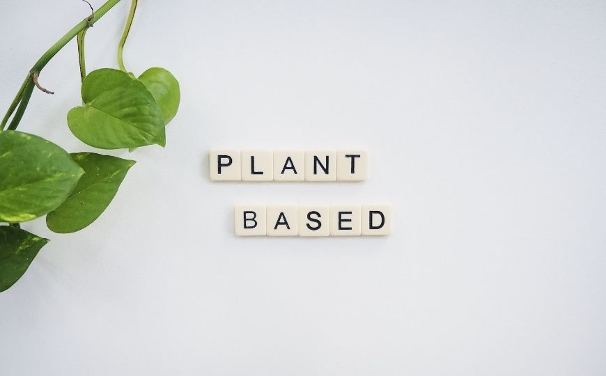 Soy candles are vegan Plant based sign