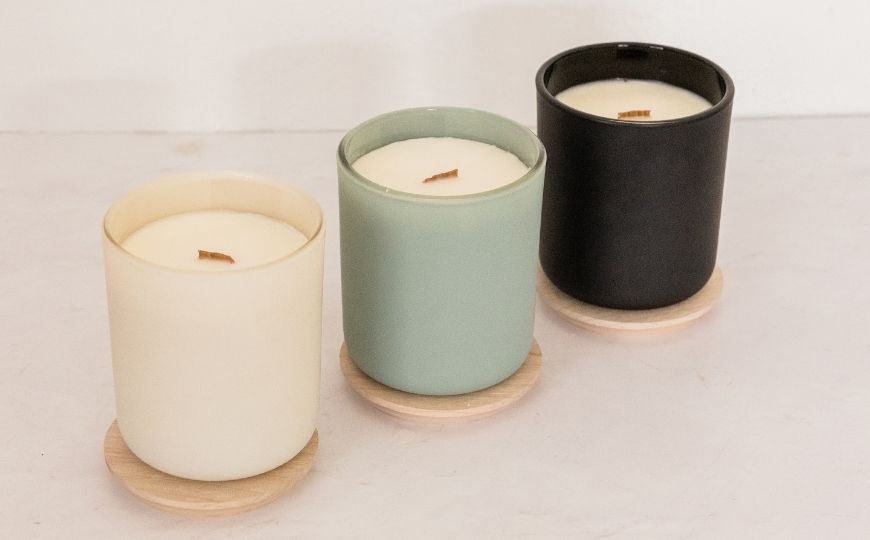Candle burning instructions Three soy candles