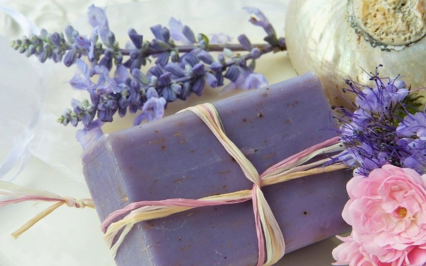 A handmade, natural soap